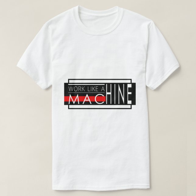 Modernes Design der Typografie im weißen Text T-Shirt (Design vorne)