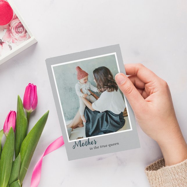 Modernes Design Foto Holiday Card Dankeskarte (Von Creator hochgeladen)