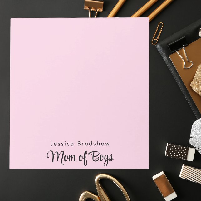 Modernes Design für Mama pink Notizblock (Von Creator hochgeladen)