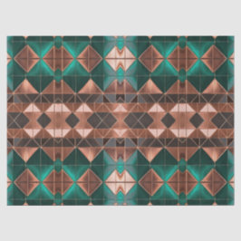 Modernes Design für Smaragde und Kupfer Seidenpapier