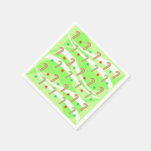 Modernes Design für Weihnachtskanäle Serviette (Ecke)