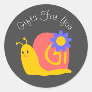 Modernes Design - Geschenkmarken Runder Aufkleber