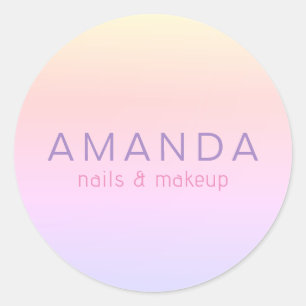 Modernes Design im Minimalistischen Stil Runder Aufkleber