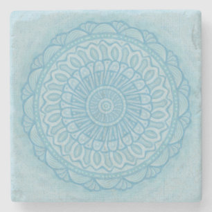Modernes Design in Blau und Türkis Steinuntersetzer