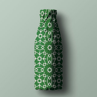 Modernes Design in Weiß und Grün geometrischer For Seidenpapier