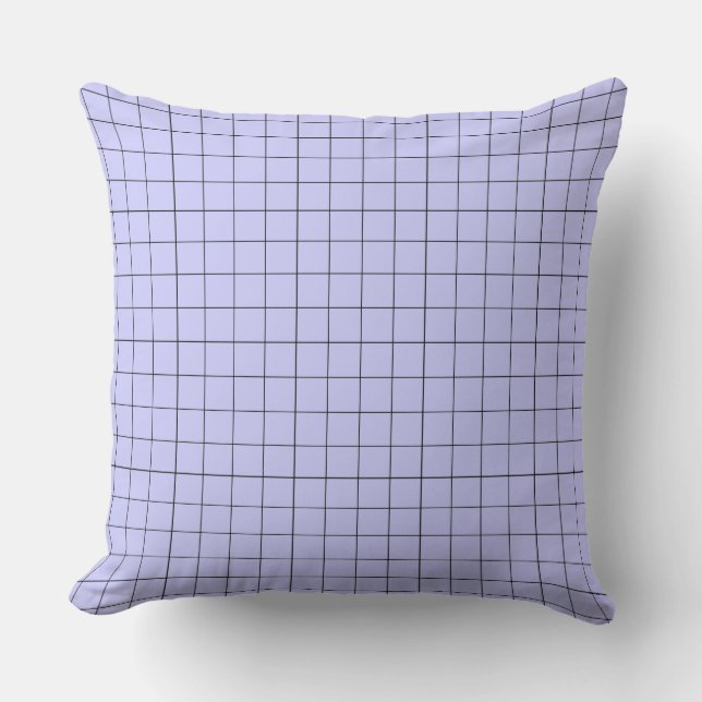 Modernes Design Lignes Tartan Pastel Colors Pillow Kissen (Vorderseite)