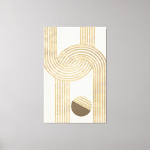 Modernes Design mit beigen und gelben Streifen