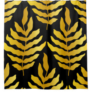 Modernes Design mit Blätter. Tropische Blätter aus Duschvorhang