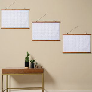 Modernes Design mit einer eleganten Kombination au Wandteppich Mit Holzrahmen