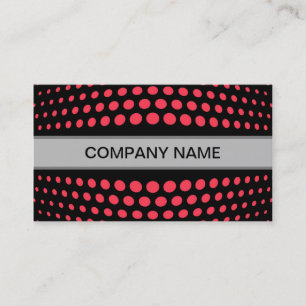 Modernes Design Polka Dot Pattern Visitenkarte