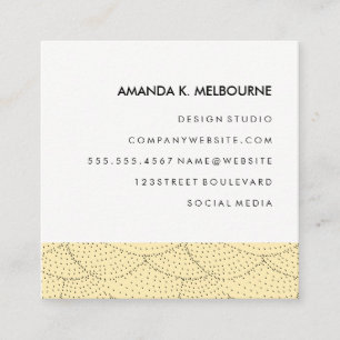 Modernes Design Quadratische Visitenkarte