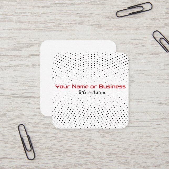 Modernes Design Quadratische Visitenkarte (Vorderseite/Rückseite Beispiel)