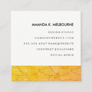 Modernes Design Quadratische Visitenkarte