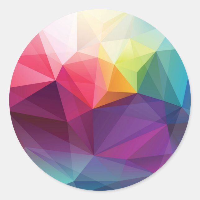 Modernes Design Runder Aufkleber (Vorderseite)