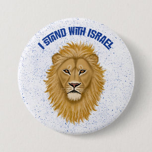 Modernes Design stehe ich mit Israel . Löwe von Ju Button