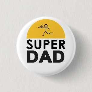 Modernes Design "SUPER VATER" Button