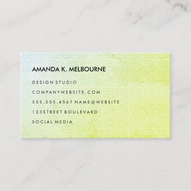 Modernes Design Visitenkarte (Vorderseite)