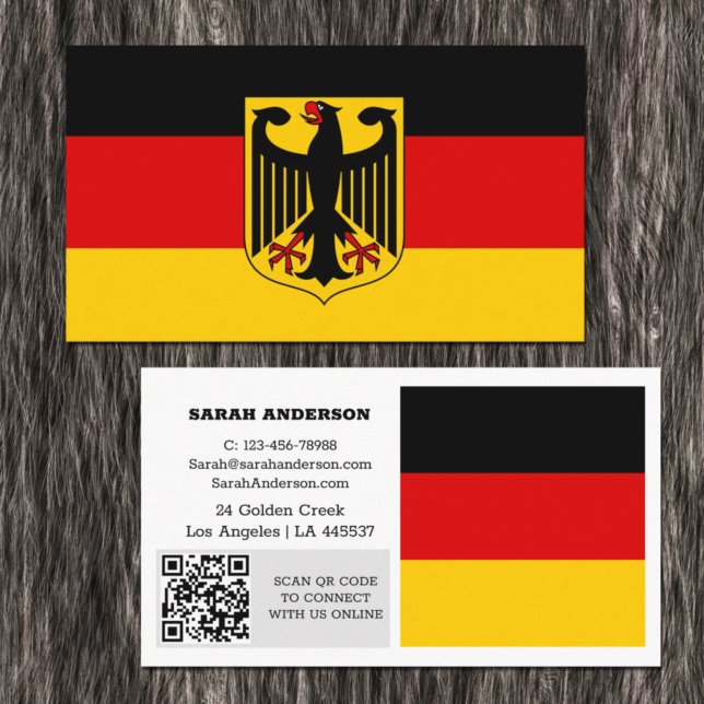 Modernes Deutschland, Visitenkarte, QR-Code für de Visitenkarte (Von Creator hochgeladen)