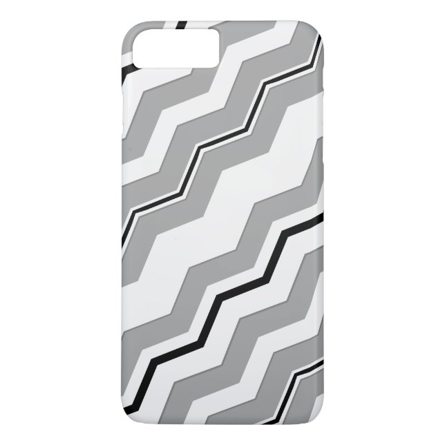 Modernes Diagonal Zickzack mit Farbdetails Case-Mate iPhone Hülle (Rückseite)