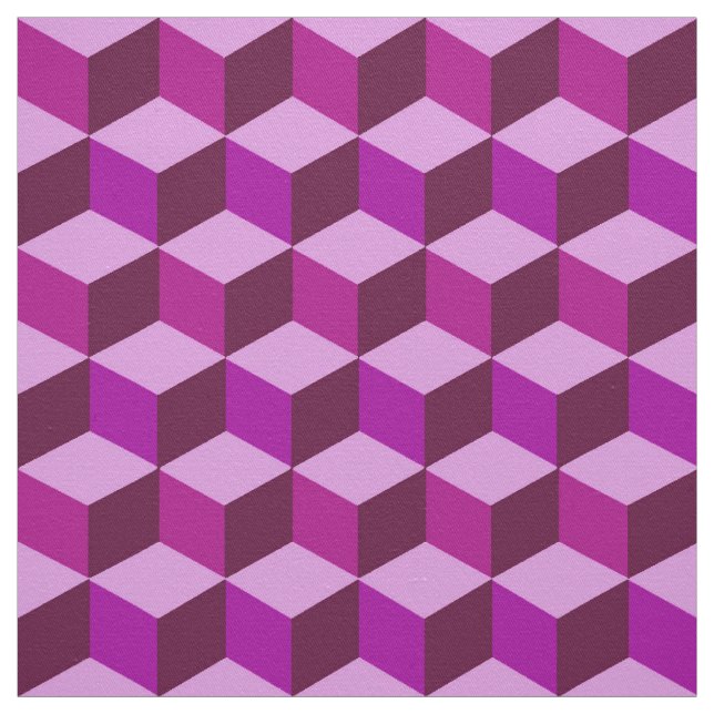 Modernes Diamond Grid, Amethyst Lila und Violet Stoff (Muster)