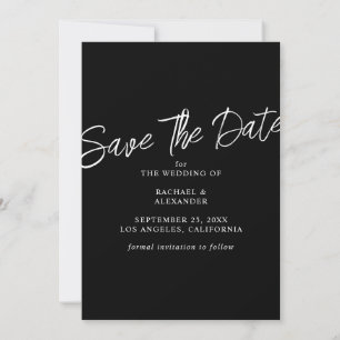 Modernes Diamonds Wedding Foto Save the Date Einladung