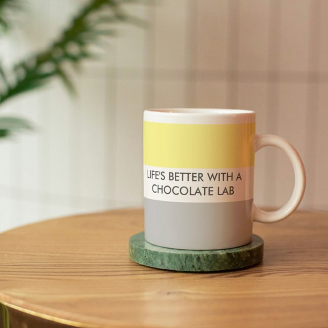 Modernes Dog Lover Fusion Zitat Kaffeetasse (Von Creator hochgeladen)