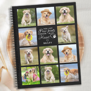 Modernes Dog Memorial Scrapbook Pet Loss Keepake Notizbuch