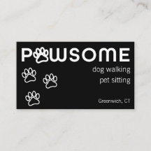 Modernes Dog Walker Pet Sitter Pawsome