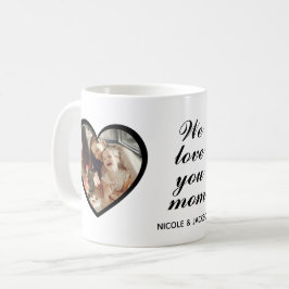 Modernes Doppelherz 2 Fotos Liebe Sie Mama Kaffeetasse