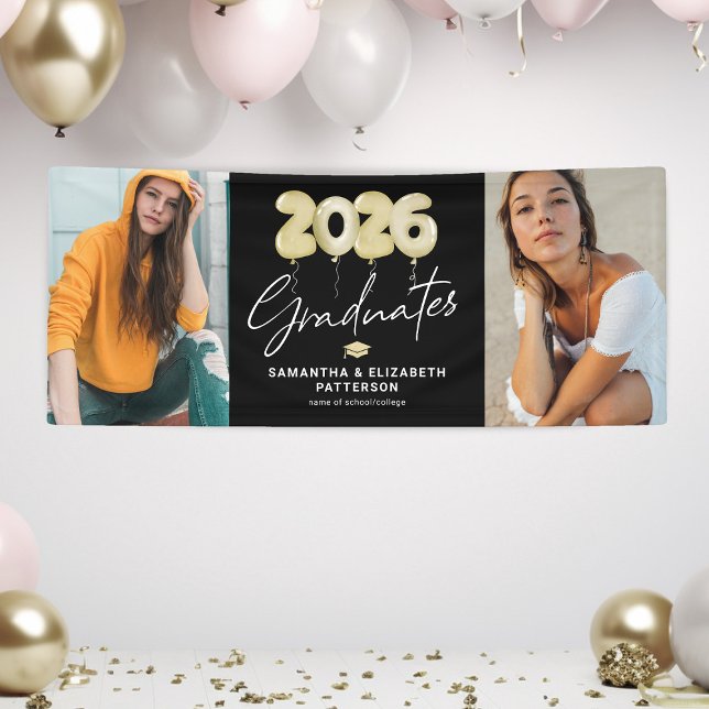 Modernes Double Abschluss 2025 Foto Banner (Von Creator hochgeladen)