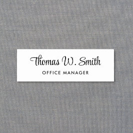 Modernes Drehbuch Beruflich Namensschild