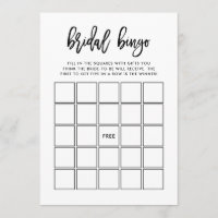 Modernes Drehbuch| Brautparty Bingo Game