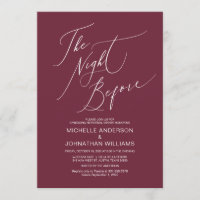 Modernes Drehbuch, Burgund, Hochzeit-Probe-Abendes