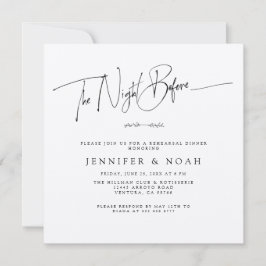 Modernes Drehbuch Das Abendessen vor der Probe Dankeskarte