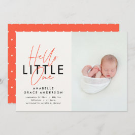 Modernes Drehbuch-Foto hallo Klein