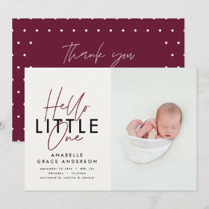 Modernes Drehbuch-Foto hallo Klein