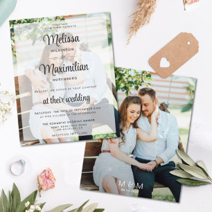 Modernes Drehbuch für die Hochzeit von Fotos