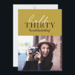 Modernes Drehbuch & geometrisches 30. Foto<br><div class="desc">Modernes Drehbuch & geometrisches 30. Geburtstag Foto laden ein. Geometrisches Backermuster Die Farbe kann geändert werden.</div>