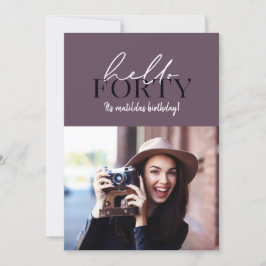 Modernes Drehbuch & geometrisches 40. Foto