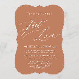 Modernes Drehbuch, Kupfer, Hochzeitsfeier Empfang Einladung