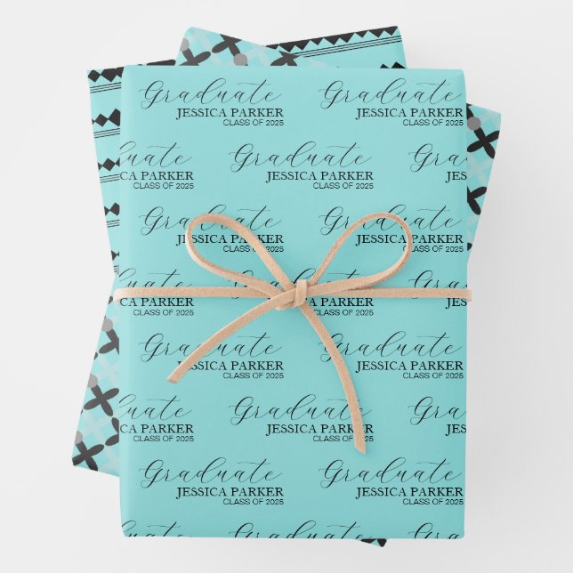 Modernes Drehbuch Minimalistisch Geschenkpapier Set (Beispiel)