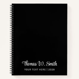 Modernes Drehbuch Mit Monogramm Beruflich Notizbuch