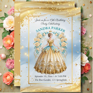 Modernes Drehbuch Stilvolle schicke Goldkleidung G Einladung