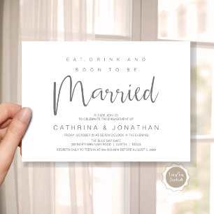 Modernes Drehbuch, Verlobung Dinner Party Celebrat Einladung