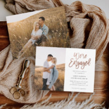 Modernes Drehbuch Wir sind eine Verlobte Foto-Enga