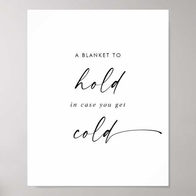 Modernes Drehbuch zum Zeichen der Gastgeschenk Hoc Poster (Vorne)