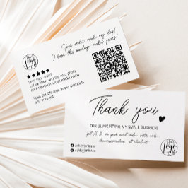 Modernes Drehbuchlogo für Schwarz-weiße Bestellung Visitenkarte