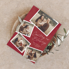 Modernes Drehfoto Collage Religiöse Weihnachten