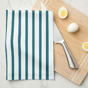 Modernes dunkles Aquamarines Strickküchentuch Geschirrtuch