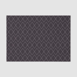 Modernes dunkles Lila- & Grau Diamantmuster Seidenpapier